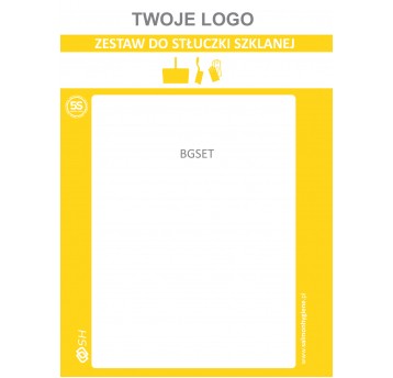 Tablica PP stłuczka szklana Żółta