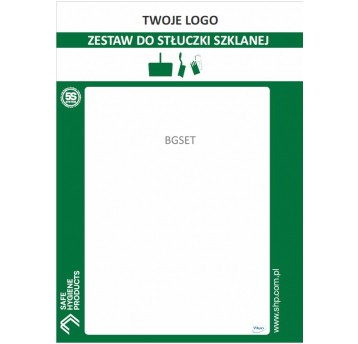 Tablica PVC stłuczka szklana Zielona