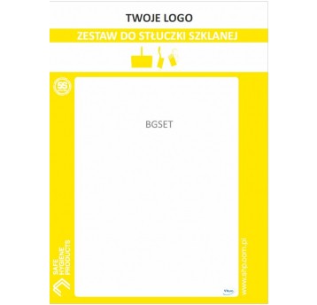 Tablica PVC stłuczka szklana Żółty
