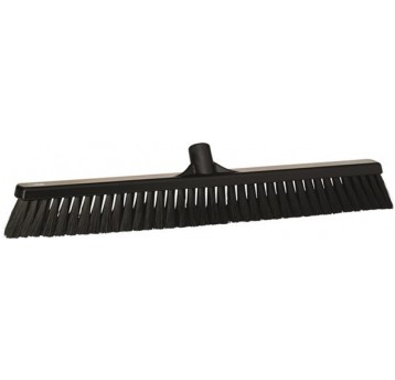 VIKAN Szczotka na kij, 610 mm, miękka, czarna