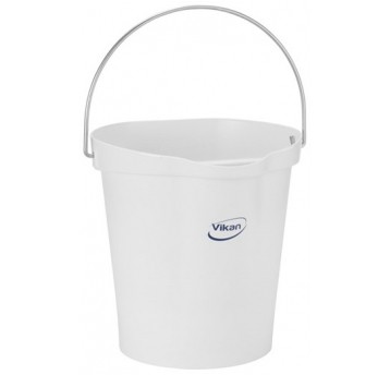 VIKAN Wiadro wykr.detekt.metali,12 l, białe