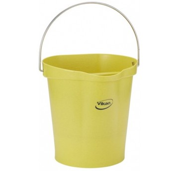VIKAN Wiadro wykr.detekt.metali,12 l,żółte