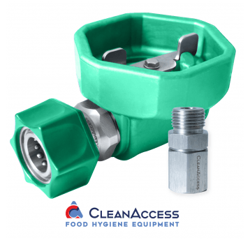 Zawór kulowy 1/2" w osł. gum. z szybkozłączem