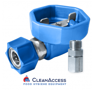 Zawór kulowy 1/2" w osł. gum. z szybkozłączem