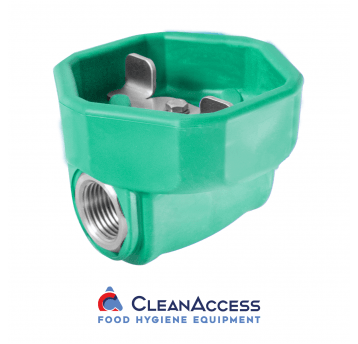 Zawór kulowy UH® 1/2'' w osłonie bezpiecznej zielo